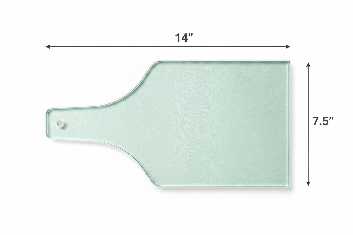 Mountain Lake Glass Cutting Board | Rustic Cabin Kitchen Decor