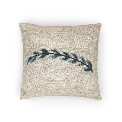 Fern Woven Throw Pillow | Botanical Cottage Decor