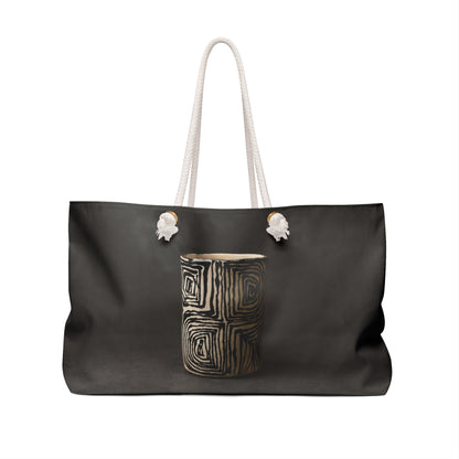 Pottery Lover Travel Bag | Geometric Ceramic Tumbler Tote