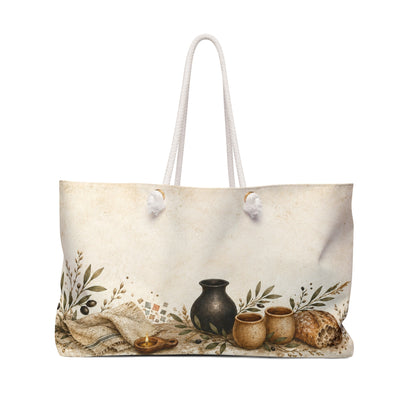 Biblical Pottery Travel Bag | First-Century Table Overnight Tote