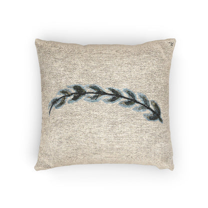 Fern Woven Throw Pillow | Botanical Cottage Decor