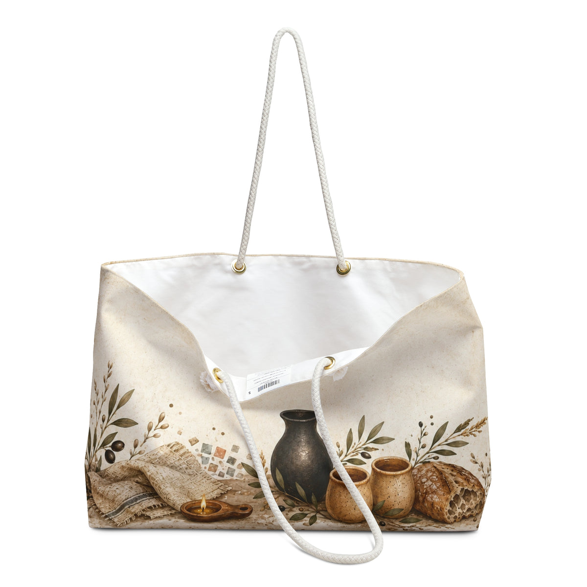 Biblical Pottery Travel Bag | First-Century Table Overnight Tote