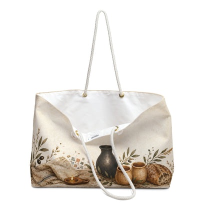 Biblical Pottery Travel Bag | First-Century Table Overnight Tote