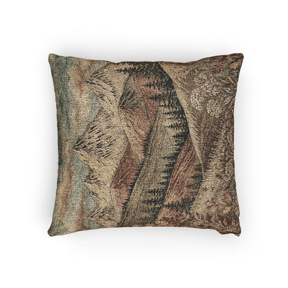 Mountain Wildflower Woven Pillow | Rustic Cabin Decor