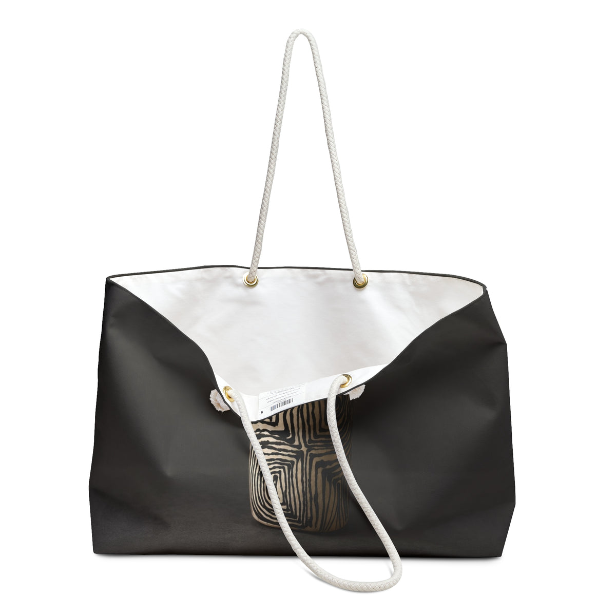 Pottery Lover Travel Bag | Geometric Ceramic Tumbler Tote