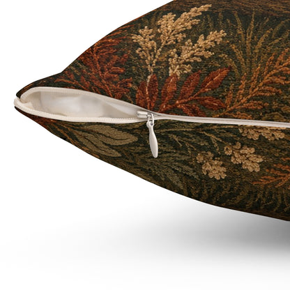 Sleeping Fox Throw Pillow | Mountain Woodland Decor