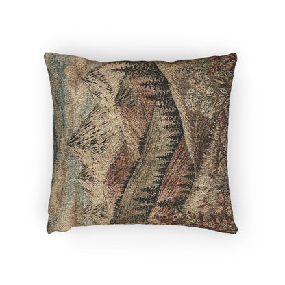 Mountain Wildflower Woven Pillow | Rustic Cabin Decor