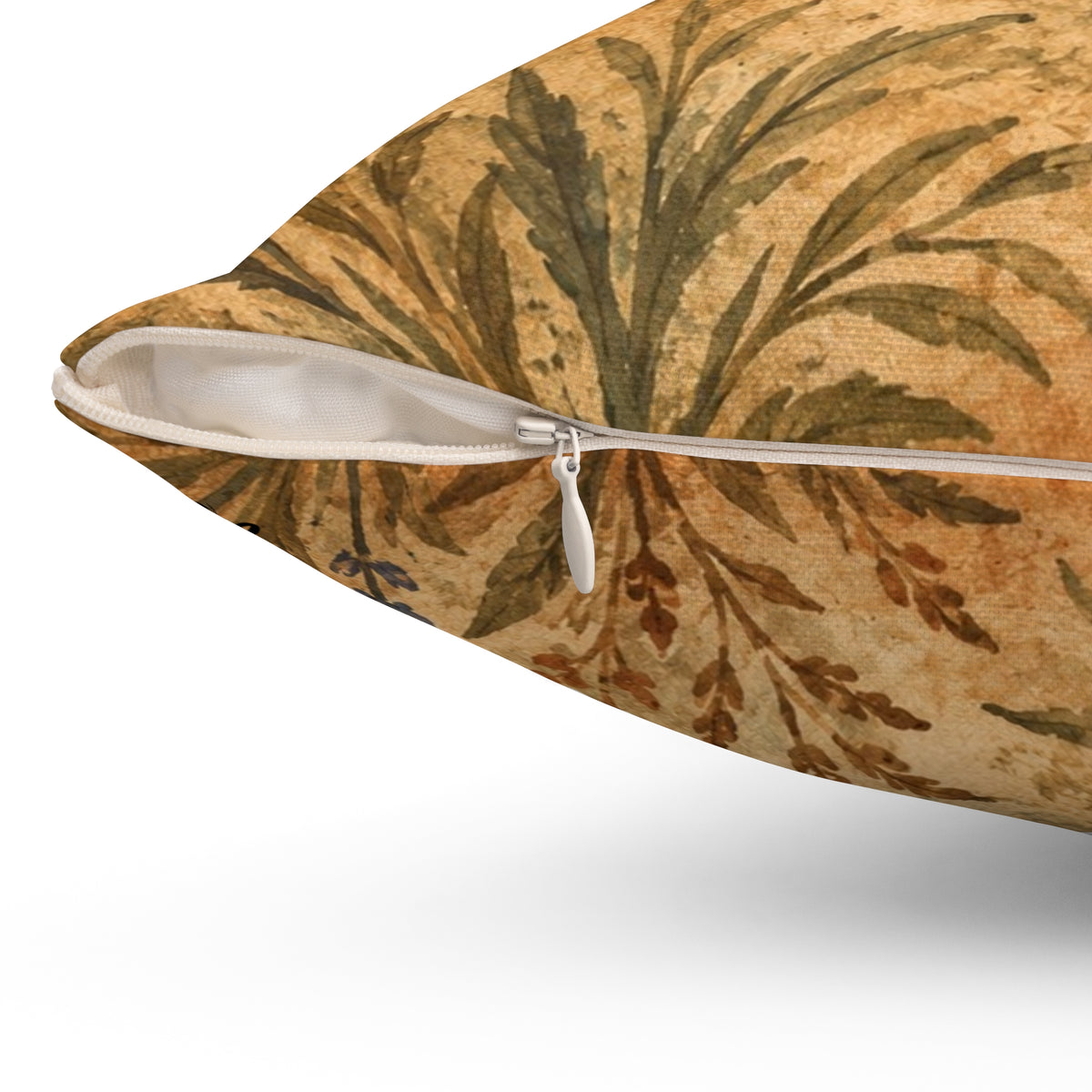 Sleeping Fox Throw Pillow | Botanical Woodland Decor
