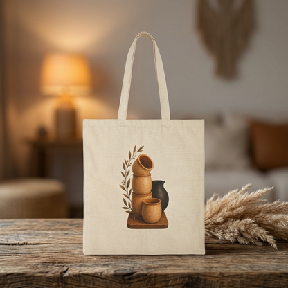 Pottery Lover Tote Bag | Handmade Ceramic Tumbler Gift