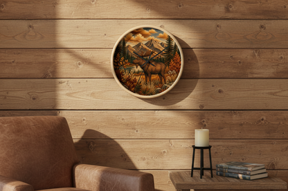 Moose Wall Clock, 10" | Rustic Lodge Decor