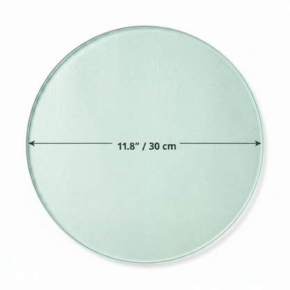Wildflower Round Glass Cutting Board | Cottage Kitchen Decor