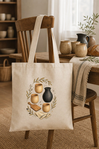 Biblical Pottery Tote Bag | First-Century Christian Gift