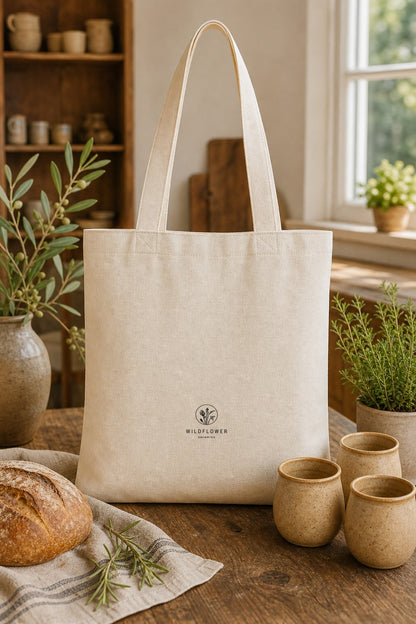 Biblical Pottery Tote Bag | Matte Black Vessel Christian Gift