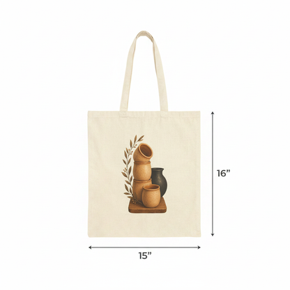 Pottery Lover Tote Bag | Handmade Ceramic Tumbler Gift