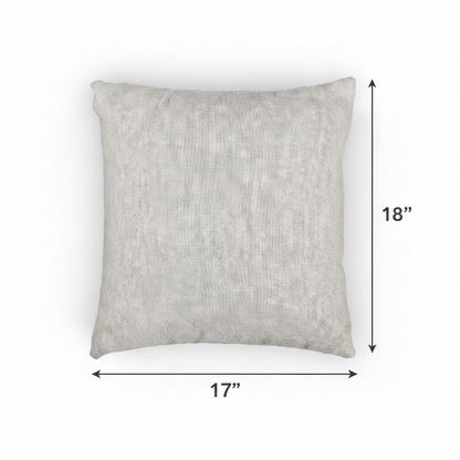 Wildflower Woven Throw Pillow | Blue and Orange Cottage Decor