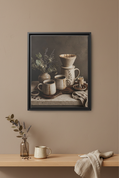 Biblical Pottery Canvas Wall Art, 16" x 20" | Rustic Decor