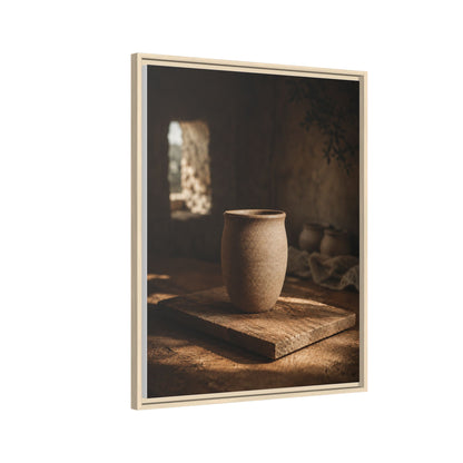 Biblical Pottery Canvas Wall Art, 24" x 30" | Christian Decor
