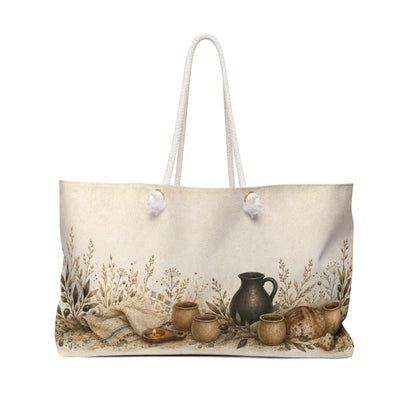 Biblical Pottery Travel Bag | Olive Grove Overnight Tote