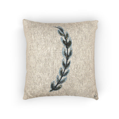 Fern Woven Throw Pillow | Botanical Cottage Decor