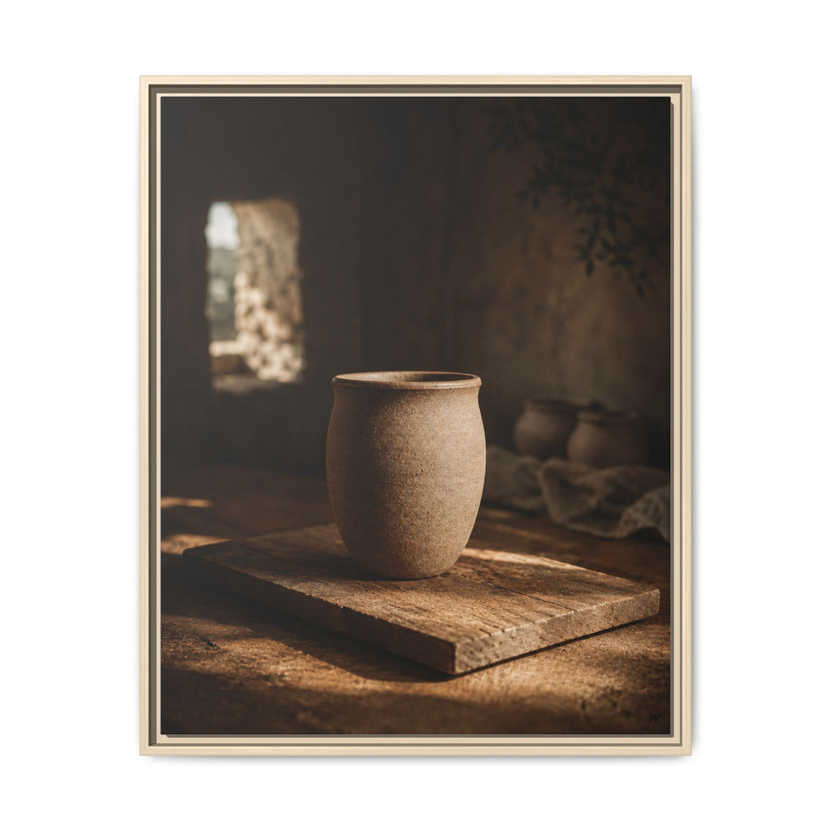 Biblical Pottery Canvas Wall Art, 24" x 30" | Christian Decor